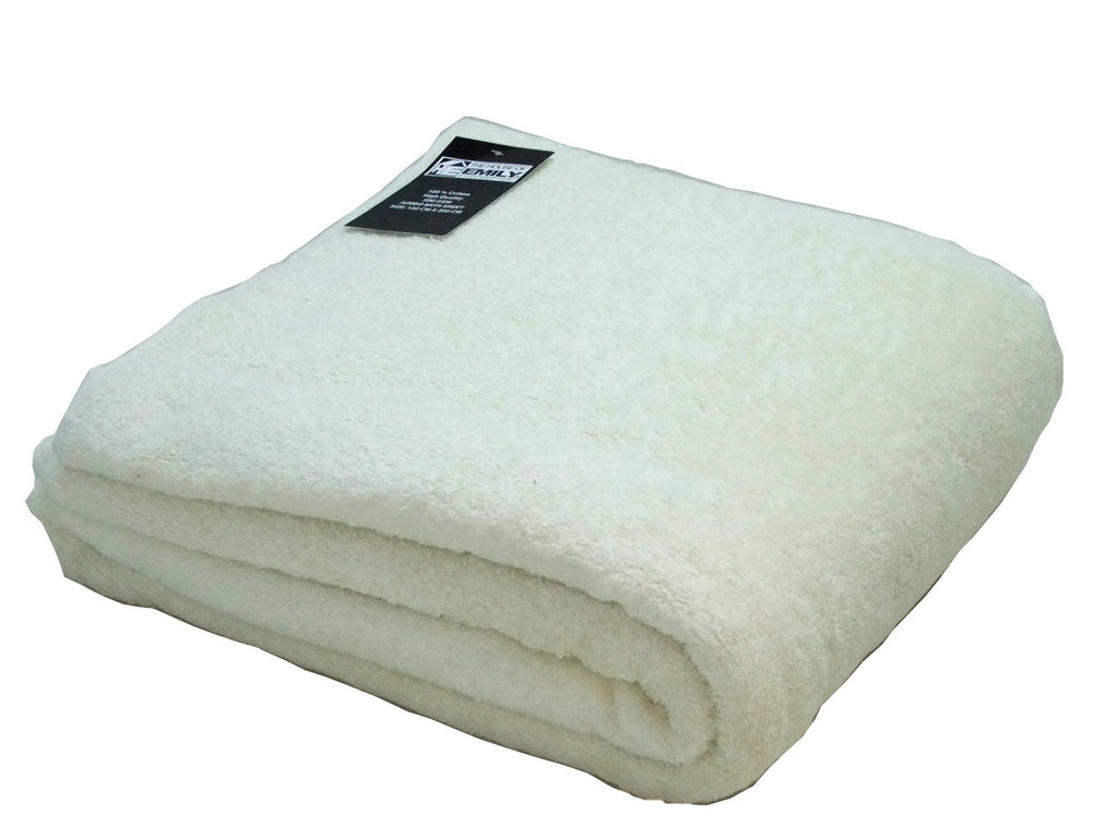 Extra Large Big Thick Bath Sheet 100 x 200cm Turkish Cotton 650gsm